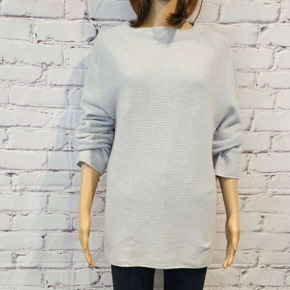 MASSIMO DUTTI, Cozy, classy pale light blue sweater - Picture 8 of 15